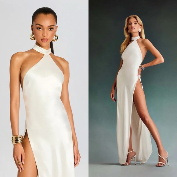 NWT Retrofete Jagger Silk Dress in White Size Large - Picture 3 of 16